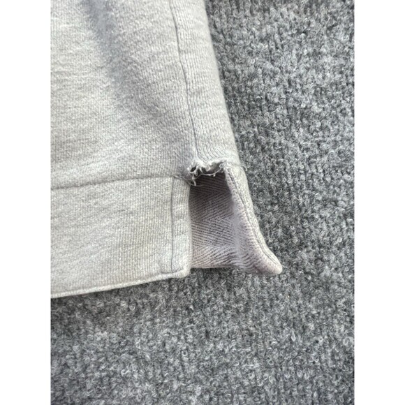 Vintage J Crew Sweat Shirt 1/4 Zip Pullover Mens Large Grey Hong Kong Fall Lg - Picture 6 of 16